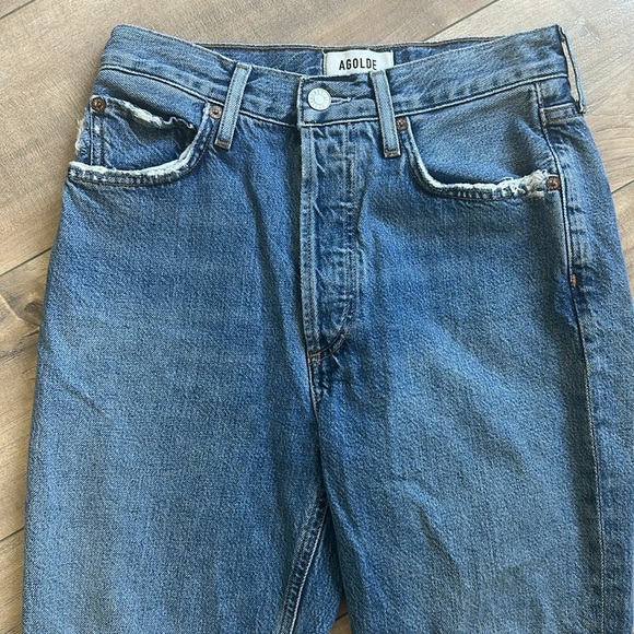 AGOLDE Riley Crop Jeans Silence Sz 25 - Picture 3 of 11